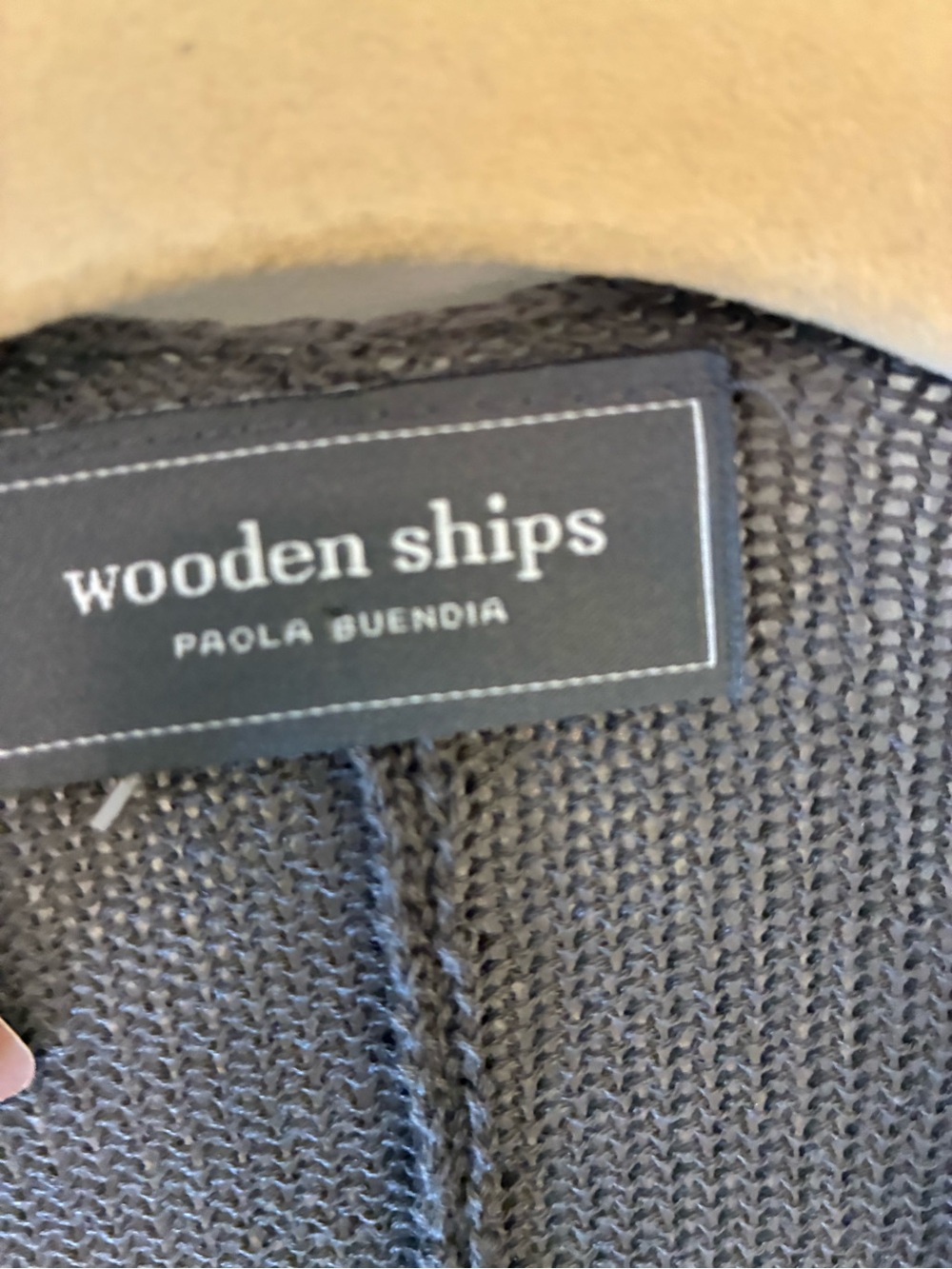 NEW! Wooden Ships Mercer Serape Wrap in Graphite S/M Paola Buendia - Picture 7 of 9